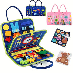 Montessori Busy Board Sensory Toy for Toddlers