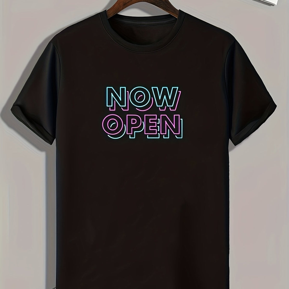 Graphic Print Men's Tee for Summer