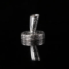 Zinc Alloy Metal Engraved Pen Holder Student & Office Decoration