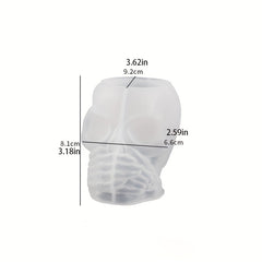 Large Halloween Skull Storage Box Resin Mold for Epoxy Resin