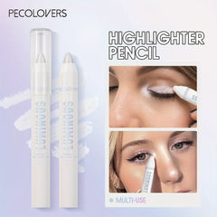 Glitter Silvery Eyeshadow Pen Waterproof Shimmer Matte Eyelid Under Crease Stick