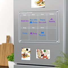Acrylic Magnetic Dry Erase Board Calendar For Fridge