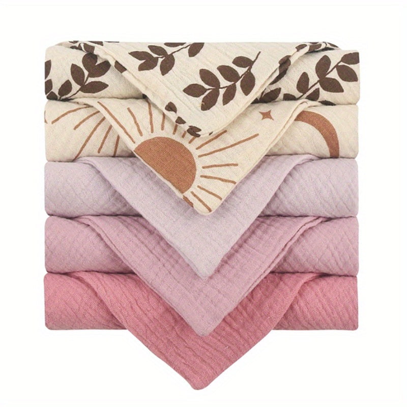 5pcs Baby Muslin Washcloth 23 X Muslin Towels 100 Cotton Gauze Cloth