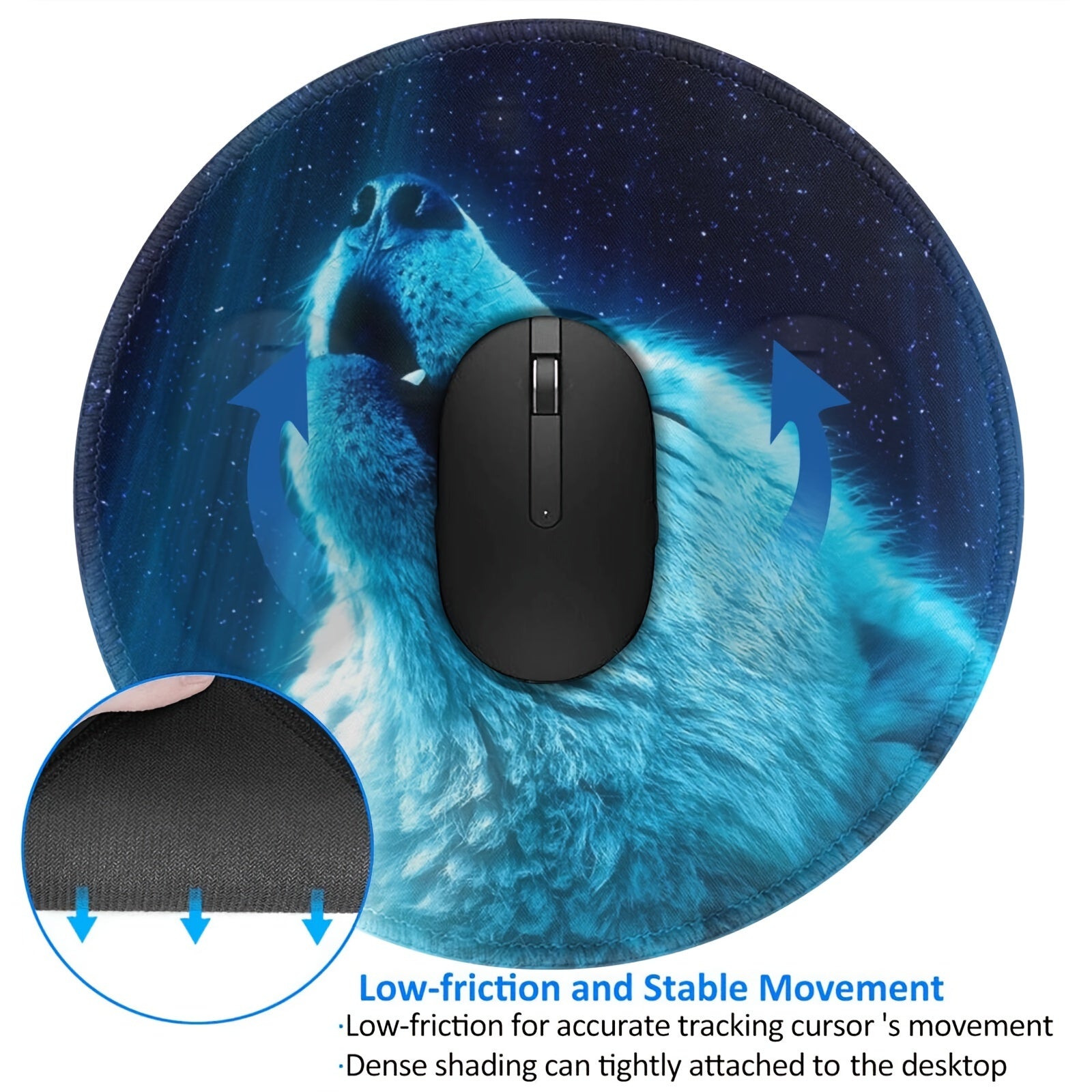 Round Home Office Desktop Mouse Pad Laptop Mouse Pad