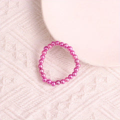 Colorful Simulated Pearl Beaded Bracelet String with Niche Jewelry Gift