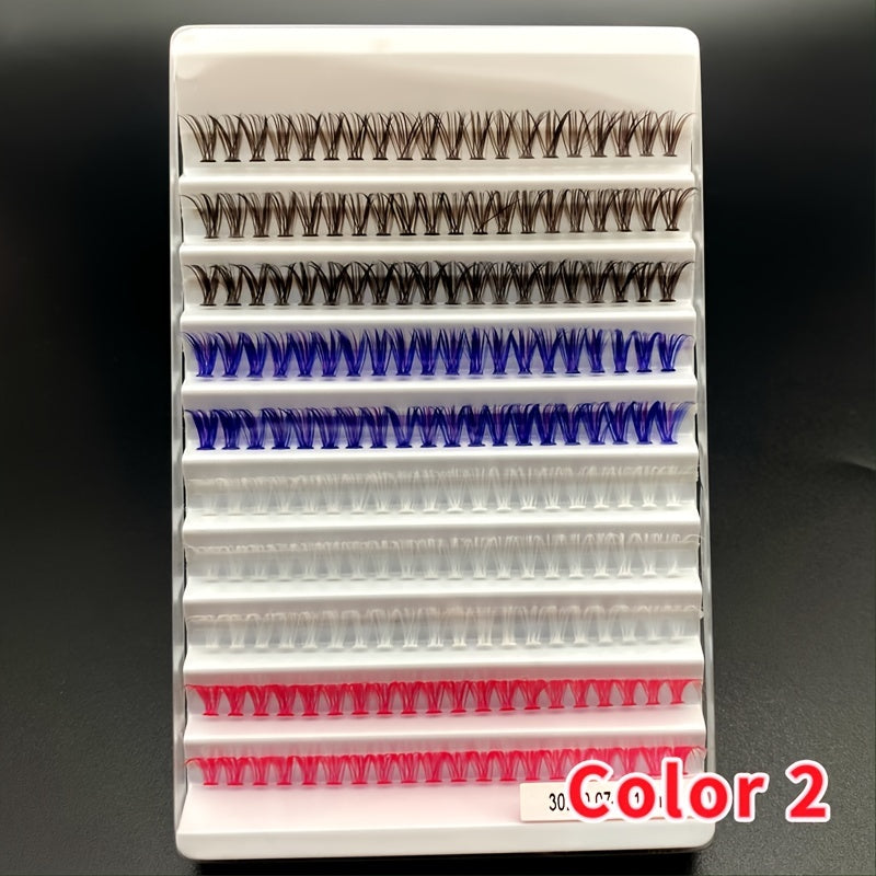 200pcs Cluster Lashes Individual Eyelashes Extension Natural Soft Fans DIY Lash