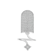 Geometric Diamond Open Nail Ring Temperament Manicure Set Ring