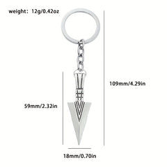 Small Rapier Metal Keychain for Men Backpack