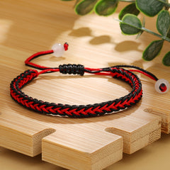 Red String Bracelet Braided Adjustable Women Girls Birthday Gift