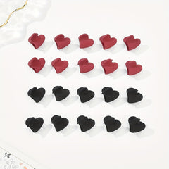 20pcs Heart Shaped Nonslip Hair Claw for Women Girls Baby Sweet Hair Clip