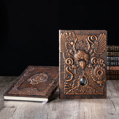 Vintage Relief Strange Bird A5 Notebook 100 Sheets