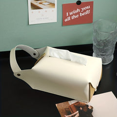 Car Tissue Bag Leather Storage Box