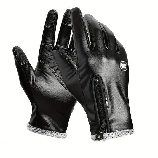 Winter Cycling Gloves Full Finger Waterproof Windproof Antiskid Touch Screen