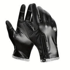 Winter Cycling Gloves Full Finger Waterproof Windproof Antiskid Touch Screen