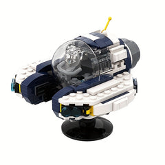 308pcs Sea Moth Model Building Blocks Toy Gray ABS Plastic Ideal Gift