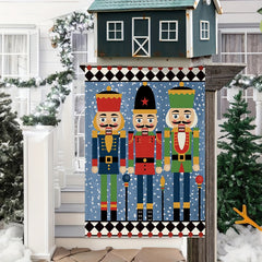 Christmas Soldier Nutcracker Garden Flag Double Side Outdoor Decor