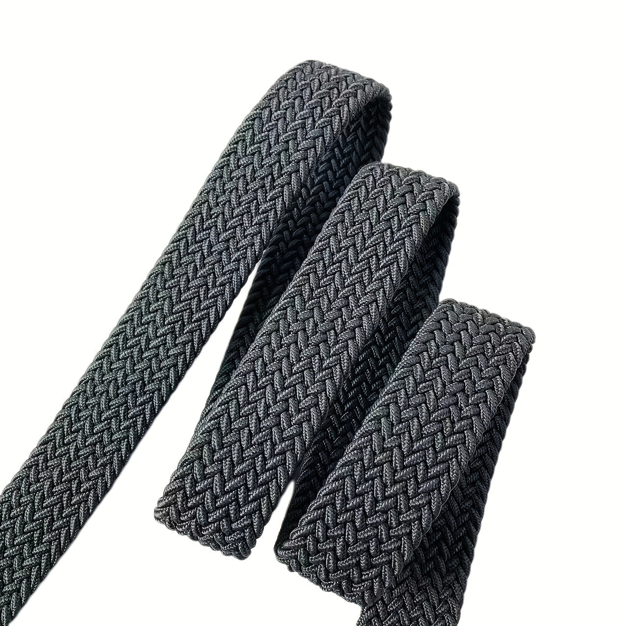Elastic Large Size Men's Casual Canvas Woven Belt