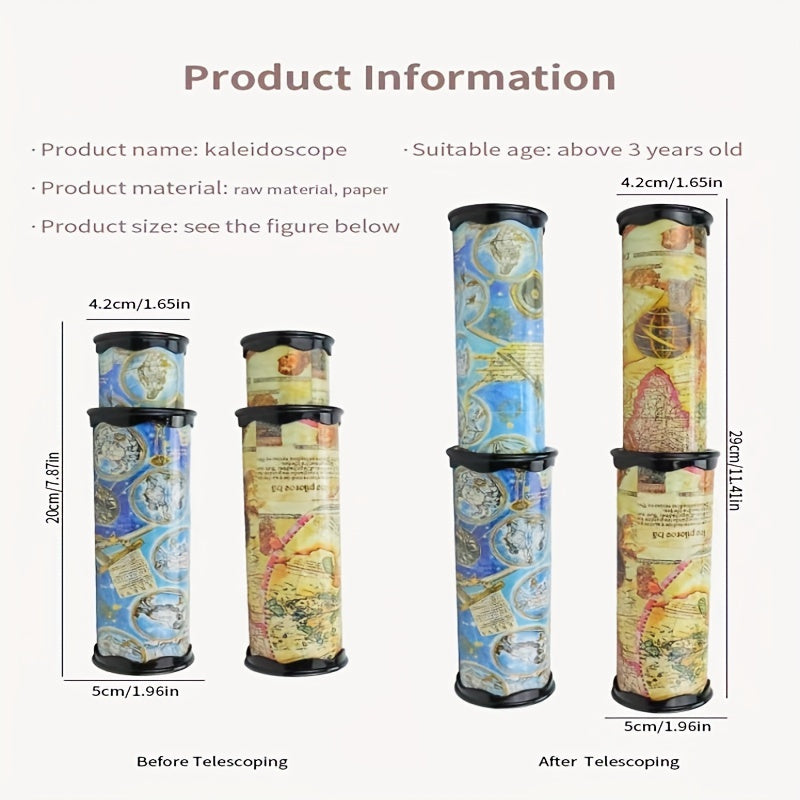 Classic 20cm Kaleidoscope Toy Magic Rotating Kaleidoscope