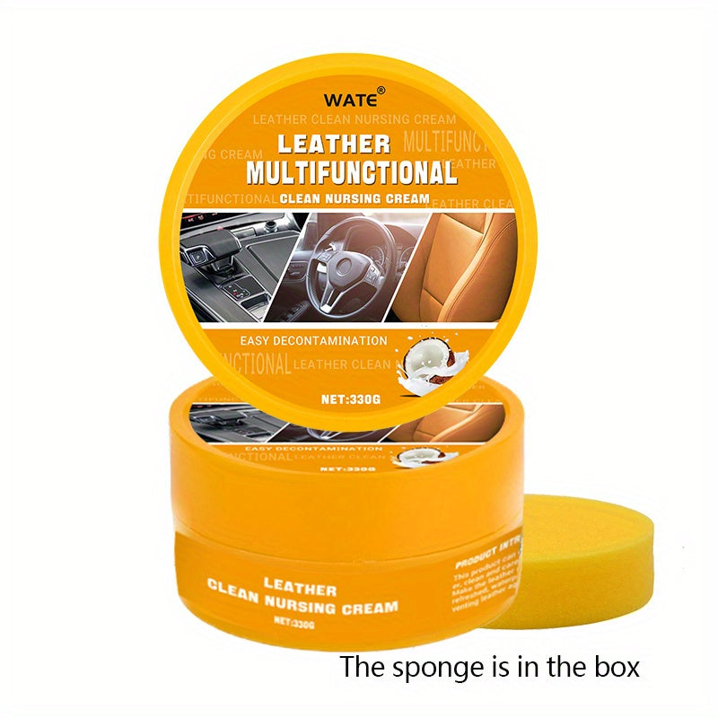 330g Car Leather Care Cleaning Cream Strong Stain Remover Wash Car Interior