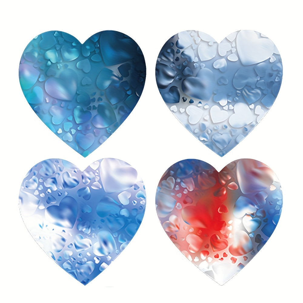 500pcs Heart Shaped Sticker Seal Labels Scrapbooking Craft Party Gift Packaging