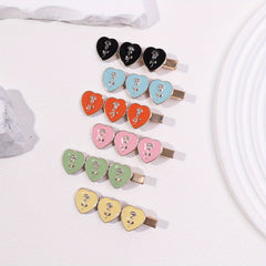 6pcs Candy Rose Flower Hair Clips Bobby Pin Hair Slides Clip Non Slip Hair Decor