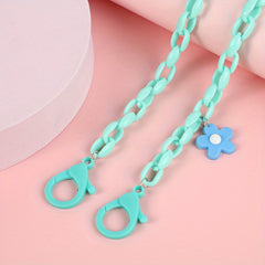 Cartoon Flower Decor Glasses Chain Eyeglasses Lanyard Face Covering Chain