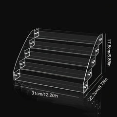 2 Tier Acrylic Nail Polish & Lipstick Holder Clear Display Stand