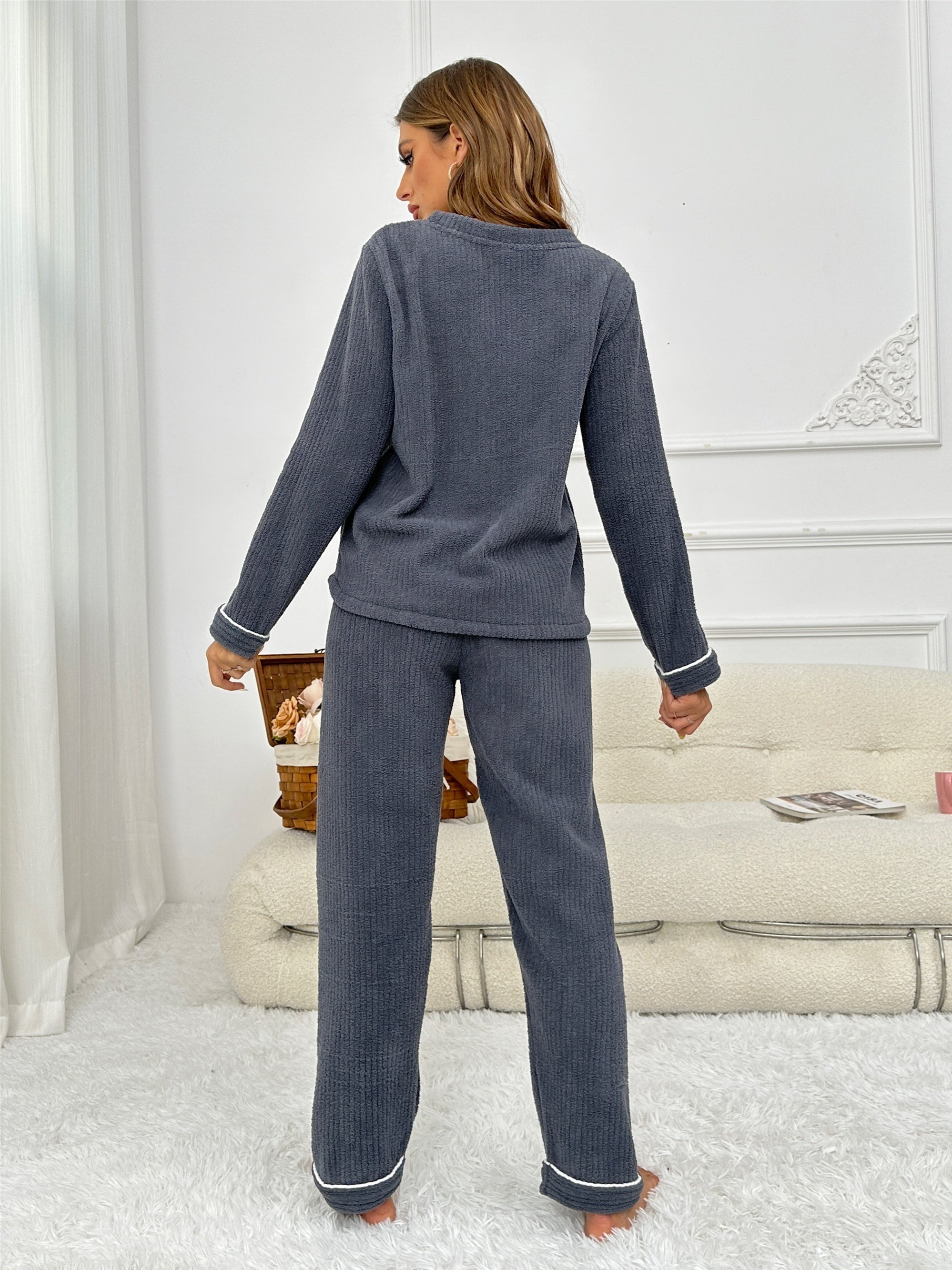 Cozy Striped Pajamas Set for Women