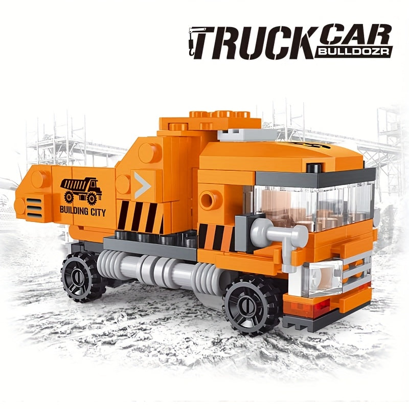 Dump Truck Building Blocks Set - Creative Engineering Vehicle Toy