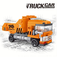 Dump Truck Building Blocks Set - Creative Engineering Vehicle Toy
