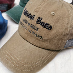 Embroidered Alphabet Baseball Cap Soft Top Cap Japanese Sun V
