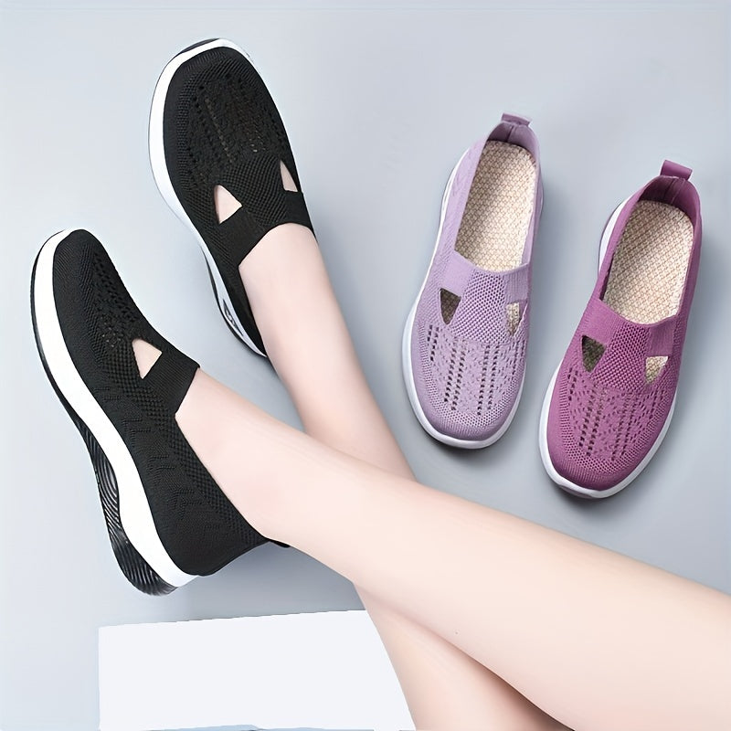 Women's Knitting Sock Shoes Slip On Lightweight Walking Shoes