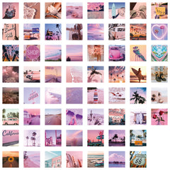 62pcs Colorful California Sunshine Graffiti Stickers for Fun