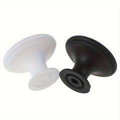 Round Mushroom Single Hole Handle Plastic Drawer Wardrobe Cabinet Door Handle