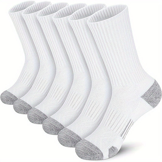 10 Pairs Men's Crew Socks Plus Size Breathable Running Socks