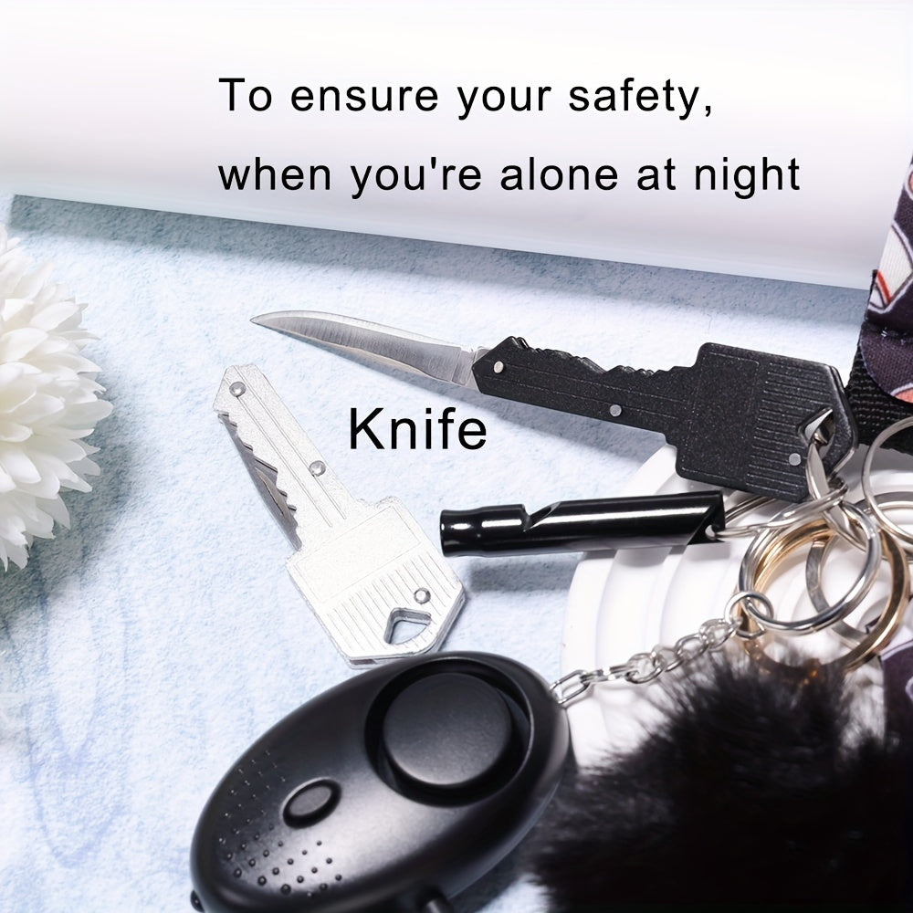 Self Defense Keychain Set For Women Safety Keychain Full Set With Personal Alarm