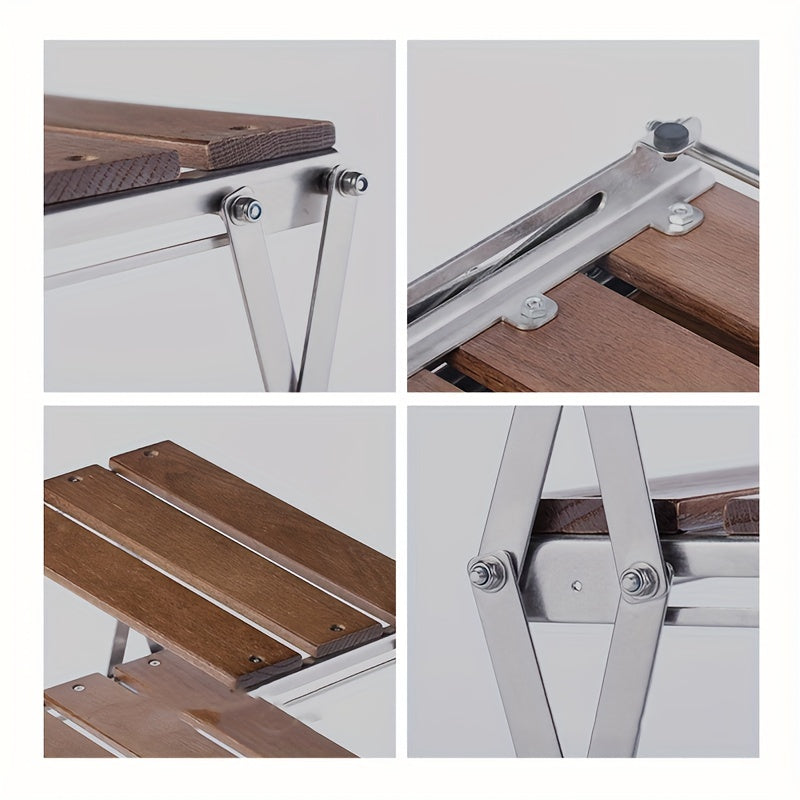 Portable 3-layer Storage Rack for Outdoor Picnic Camping Barbecue