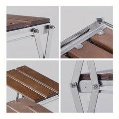 Portable 3-layer Storage Rack for Outdoor Picnic Camping Barbecue