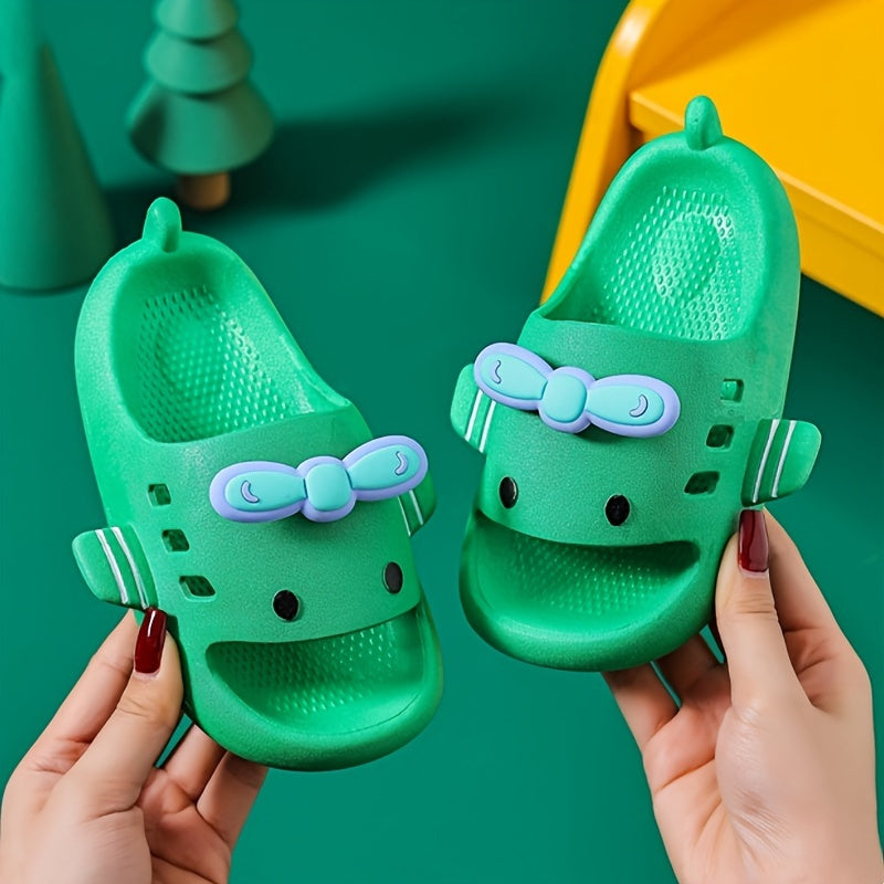 Cartoon Airplane Open Toe Slippers Boys Non Slip Lightweight