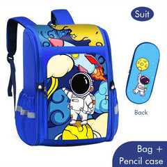 Rocket Astronaut School Bag Laptop Bag Outdoor Sports Casual Backpack