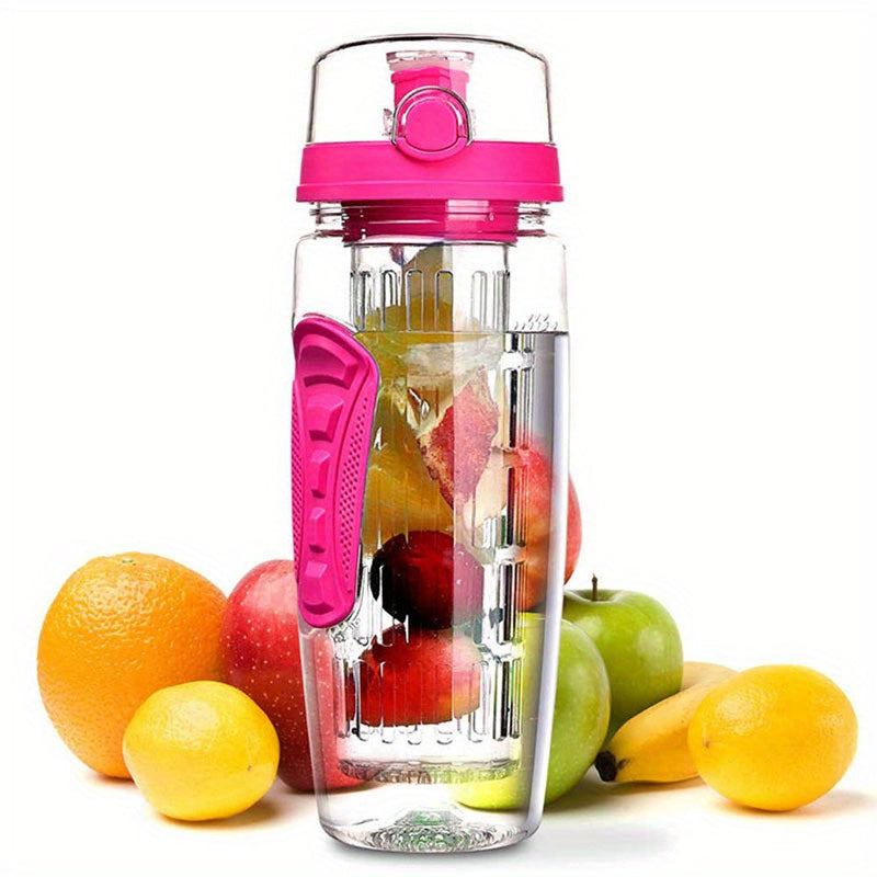 32oz Portable Plastic Water Bottle with Tea Drain for Outdoor Sports