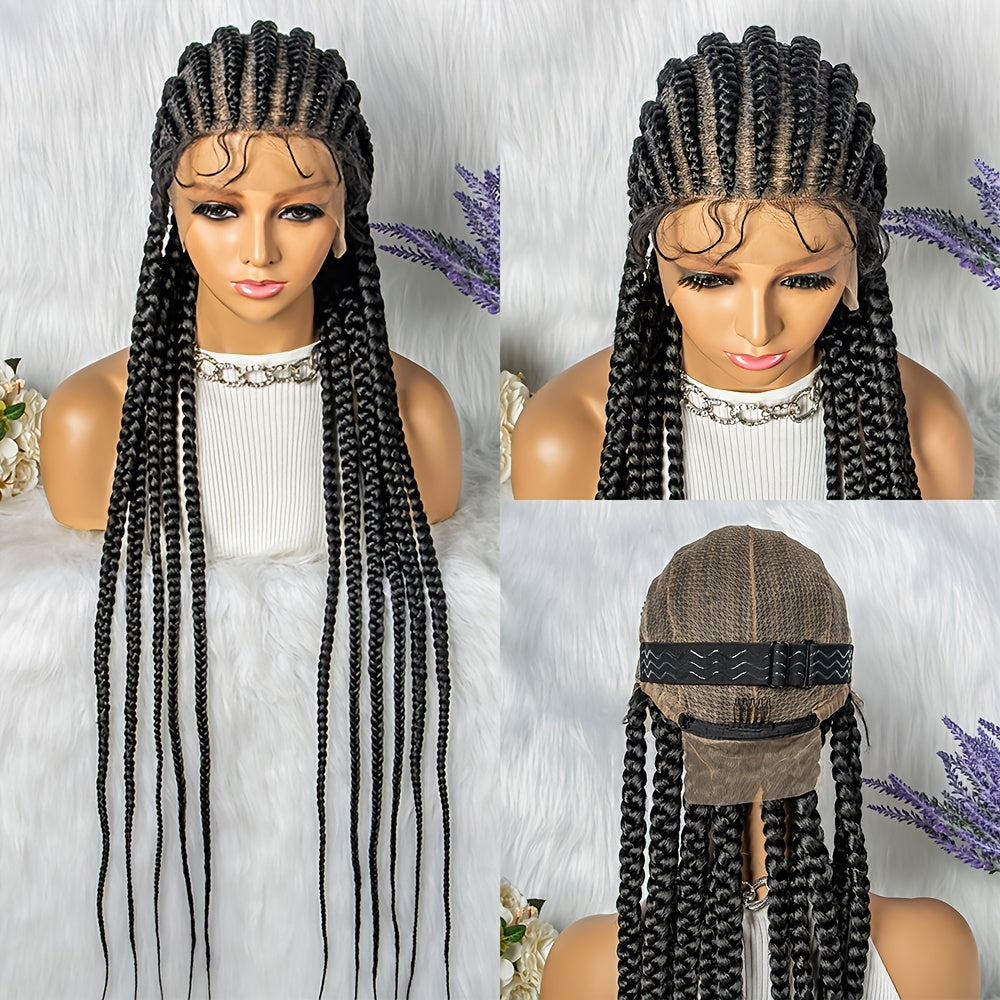 Synthetic Braided Full Lace Wigs 11 Braids Twisted Wigs