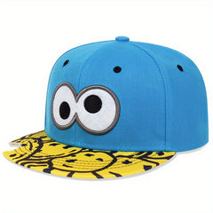 Big Eye Embroidery Baseball Cap Ripped Snapback Hat Hip Hop Sun Hats