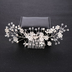 Crystal Flower Bridal Hair Comb Wedding Hair Accessories