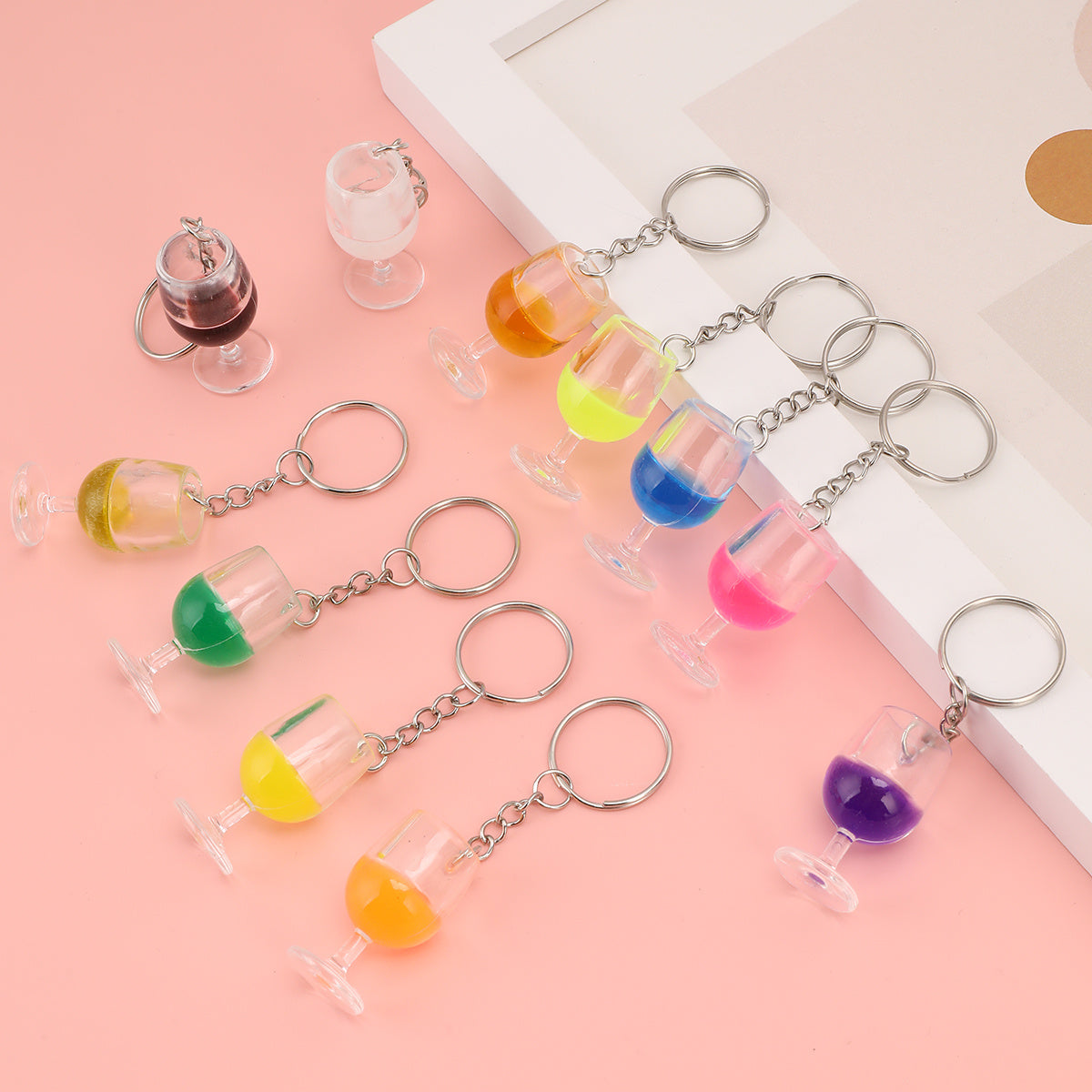 Juice Model Keychain Resin Key Ring Purse Car Accessory Gift
