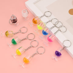 Juice Model Keychain Resin Key Ring Purse Car Accessory Gift
