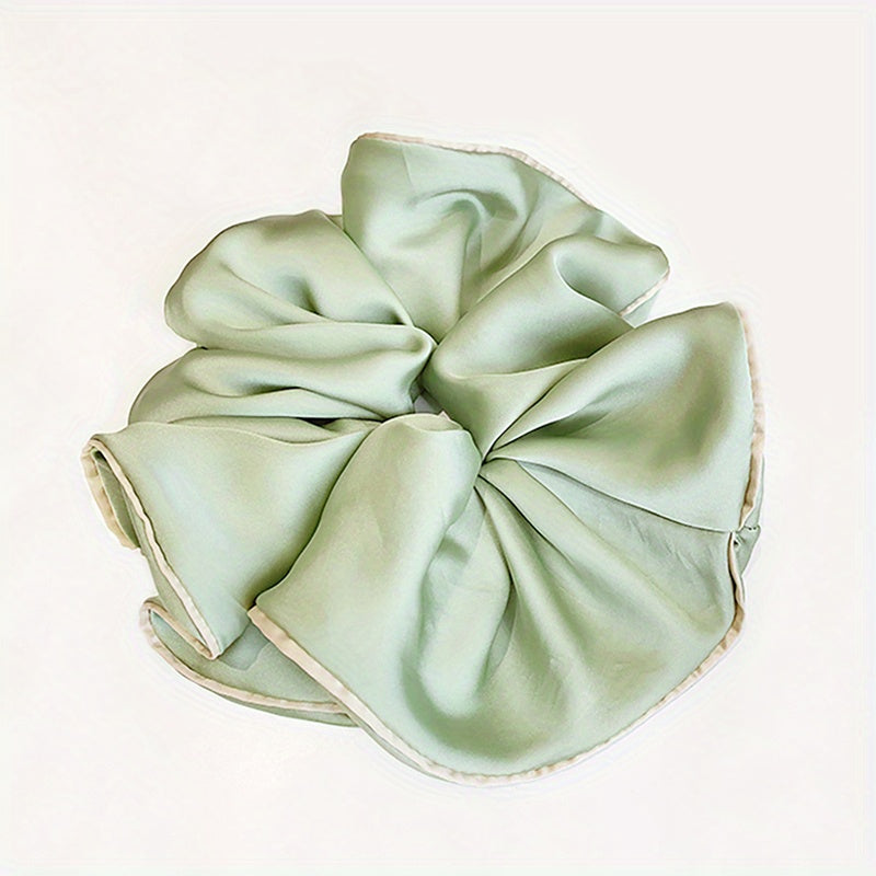 Satin Hair Tie Style Hair Rope Ruffled Ponytail Holder Hair Tie