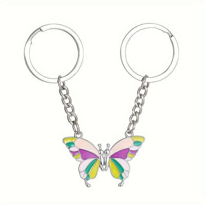 Adjustable Butterfly Keychain Set