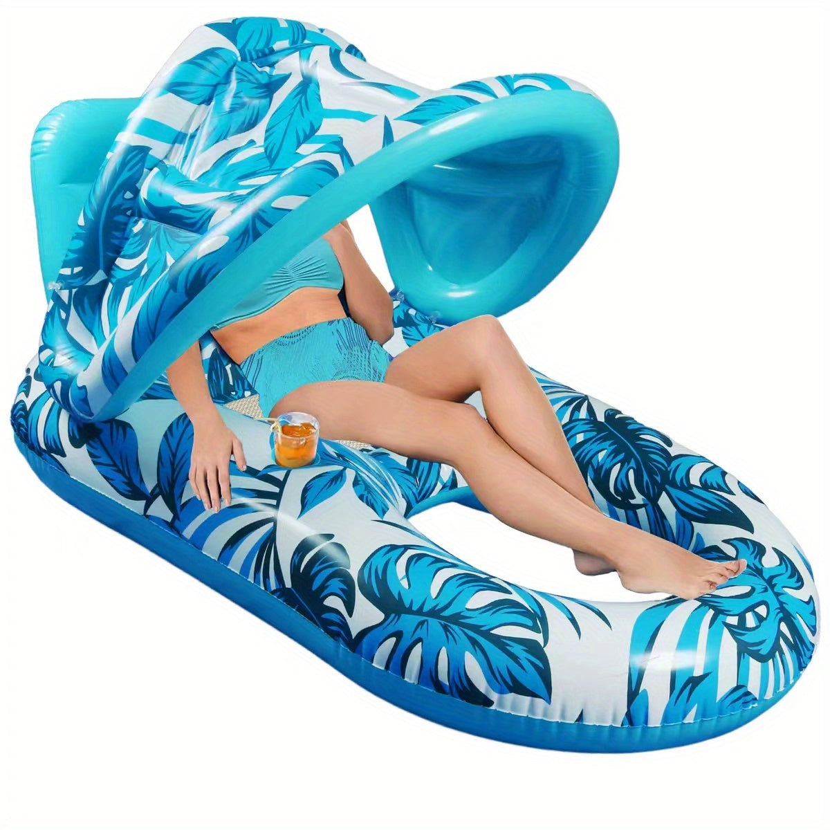 Inflatable Sunshade & Sunscreen Pool Float - Stay Protected While Relaxing