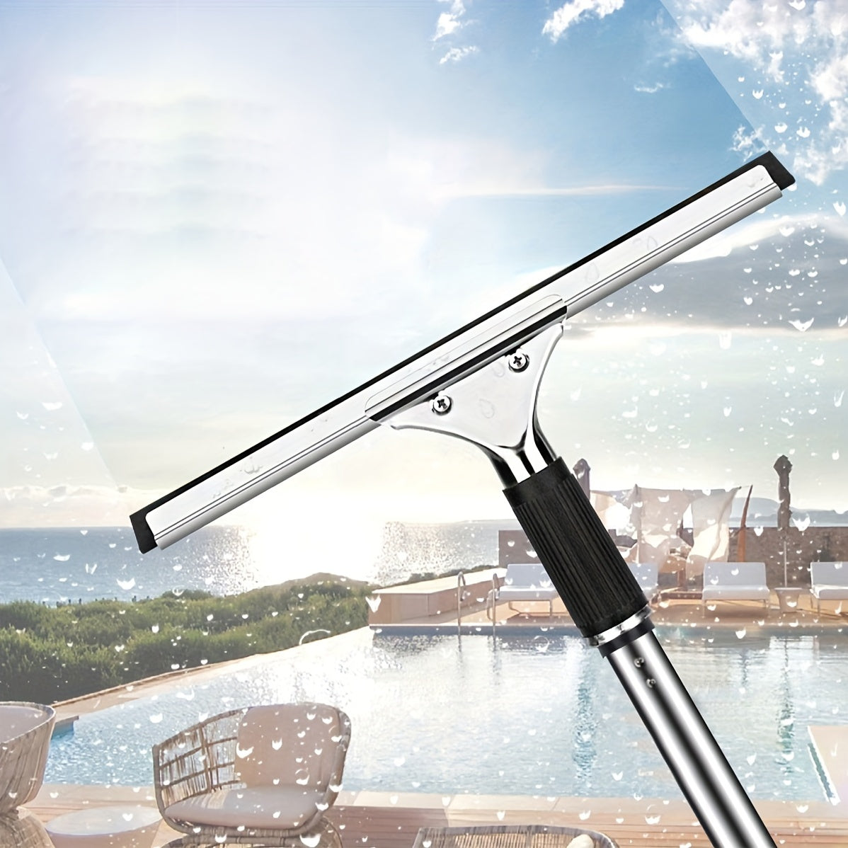 Stainless Steel Shower Squeegee Window Glass Wiper